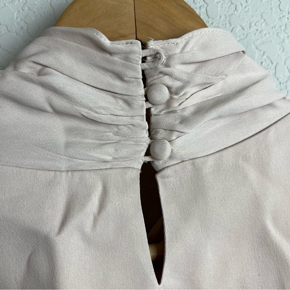 Khaite Blouse Dawn Tash Bow Long Sleeve Satin Crepe Top - Picture 10 of 16